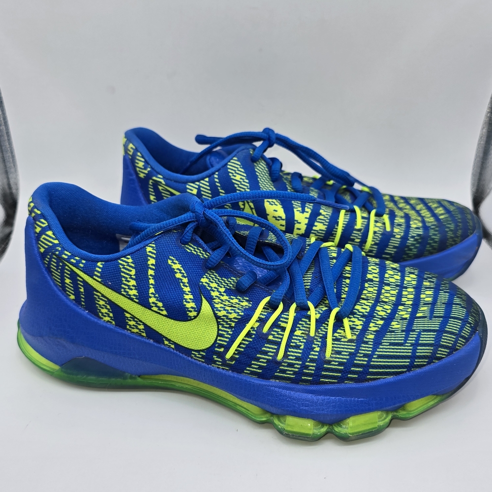 Nike Kids Blue and Green KD Kevin Durant Athletic Shoes Sneakers Size 5Y